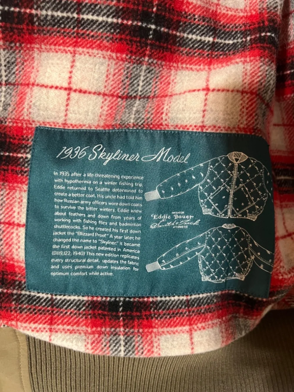 Huckberry x Eddie Bauer Skyliner Diamond Quilted Down Jacket